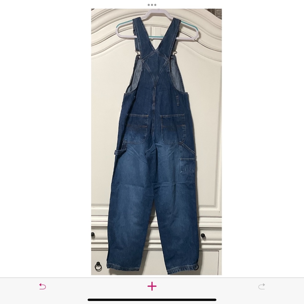 Women’s New Carolina Blues since 1986 Bib Overalls Lace Up Front - Picture 10 of 16